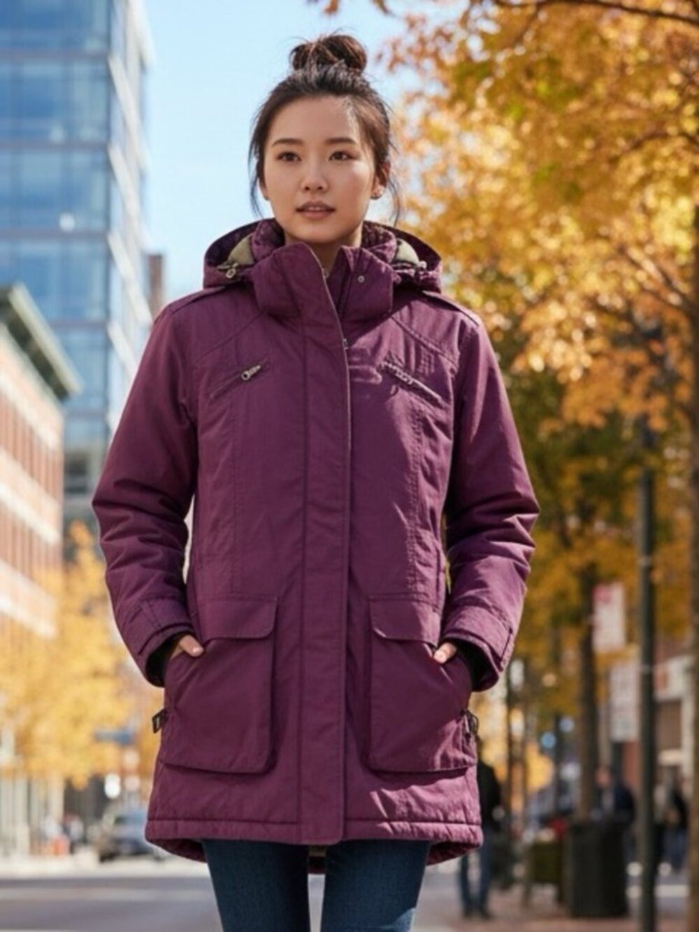 MEC Plum Insulated Waterproof Parka Size S